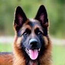 Foto van herdershond Luna.