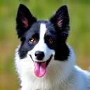 Foto van een actieve border collie Skip.